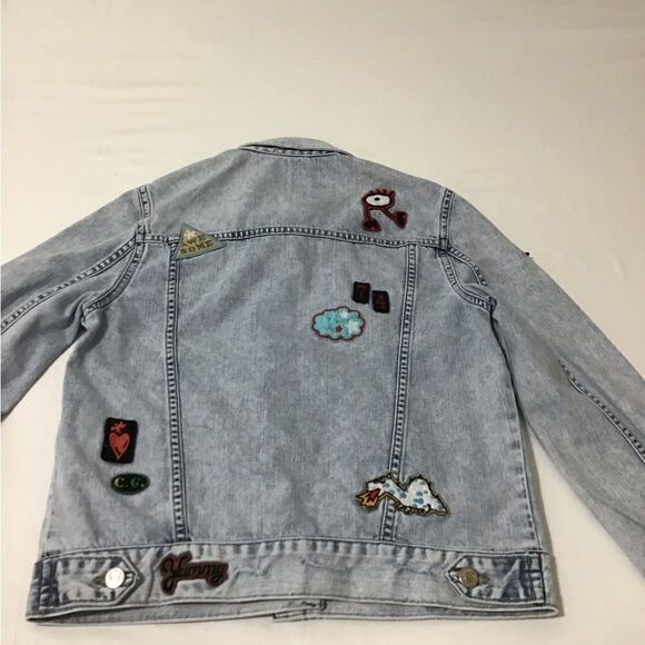 ZARA TRF Denim Jacket Trucker Style Size Medium - Picture 10 of 16